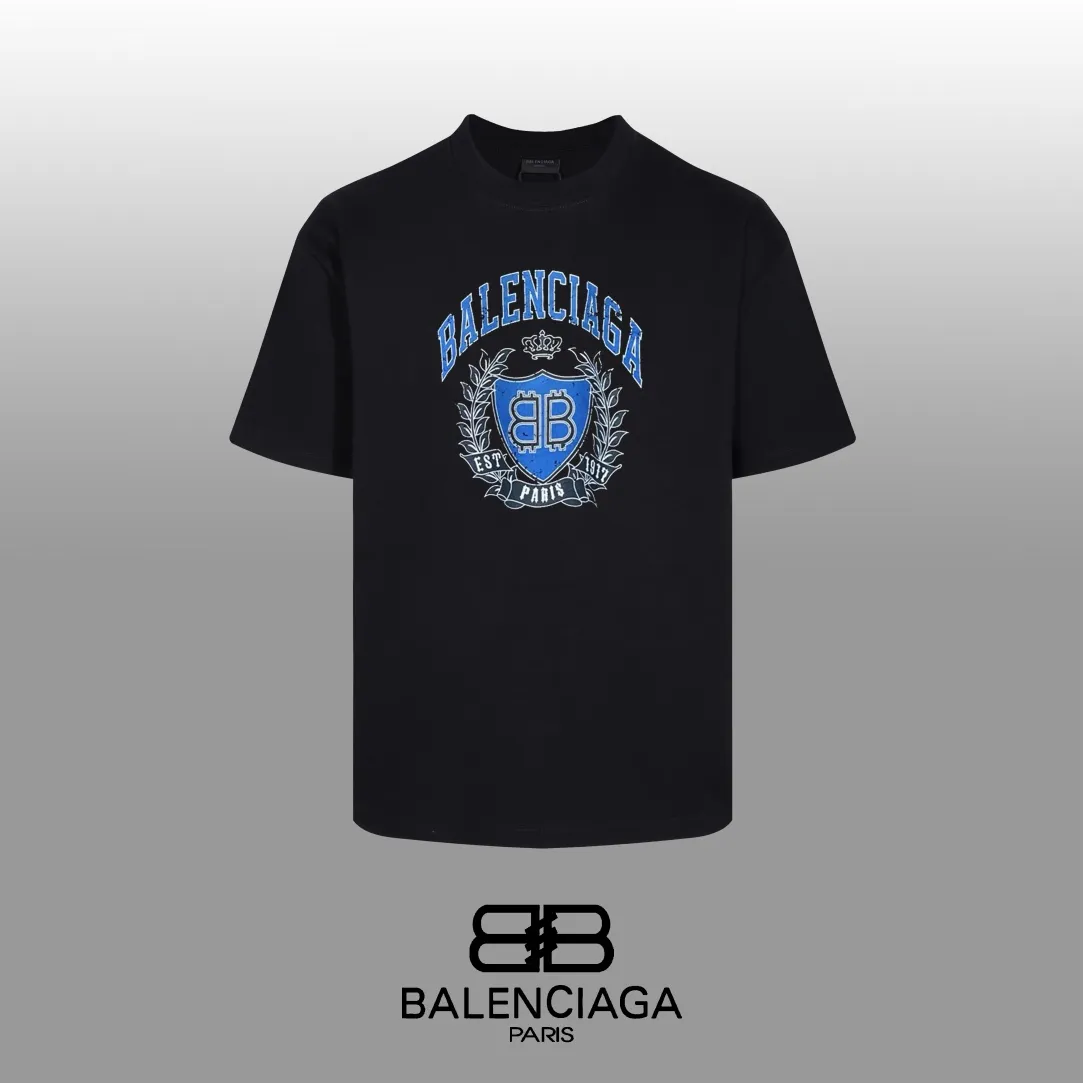 #「 Quality」 《BALENCIAGA 》24SS Classic T Quality - 2 - os 220 -26 280g - 320g - Quality ：Black Size: XS-S-M-L